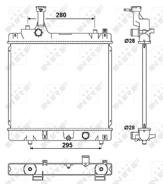 Radiators, Motora dzesēšanas sistēma NRF 53078 1