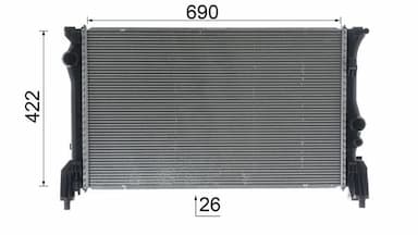 Radiators, Motora dzesēšanas sistēma MAHLE CR 931 000P 12