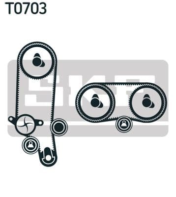 Ūdenssūknis + Zobsiksnas komplekts SKF VKMC 01122 2