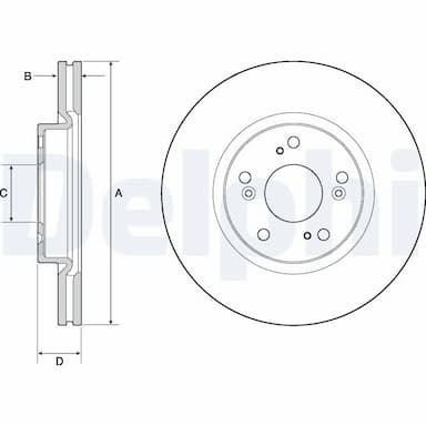 Bremžu diski DELPHI BG4698C 1