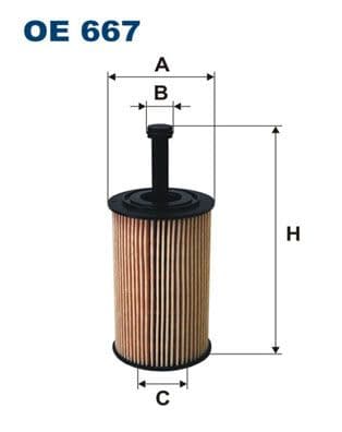 Eļļas filtrs FILTRON OE 667 1