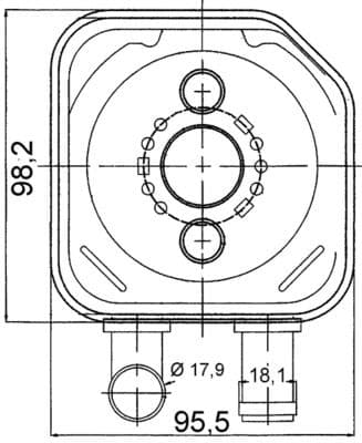 Eļļas radiators, Motoreļļa MAHLE CLC 165 000S 1