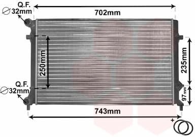 Radiators, Motora dzesēšanas sistēma VAN WEZEL 58002204 1