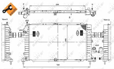 Radiators, Motora dzesēšanas sistēma NRF 53447 4