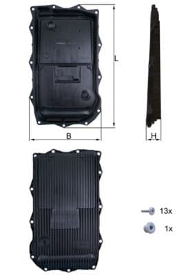 Eļļas vācele, Automātiskā pārnesumkārba KNECHT HX 184KIT 1