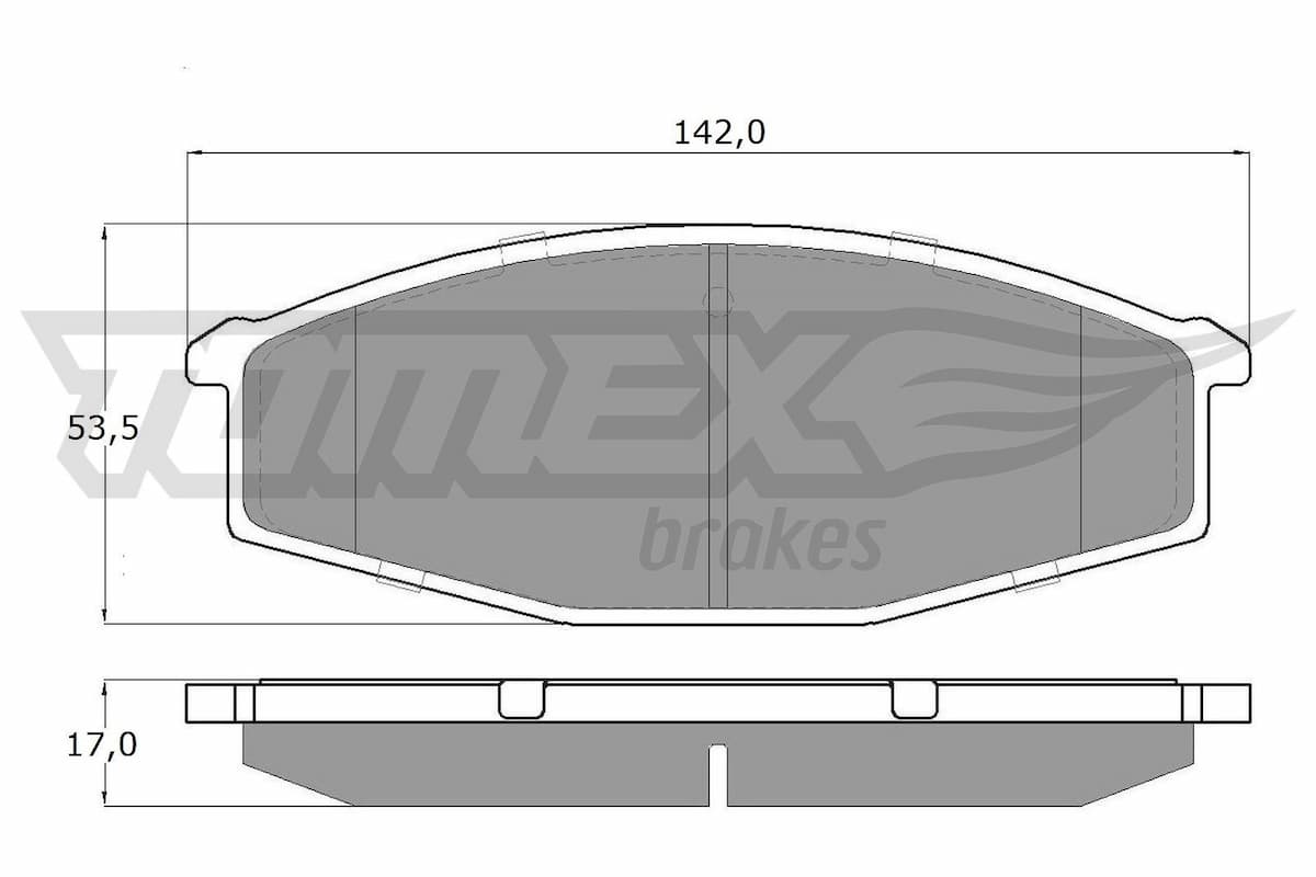 Bremžu uzliku kompl., Disku bremzes TOMEX Brakes TX 11-56 1