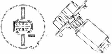 Rezistors, Salona ventilators MAHLE ABR 57 000P 2