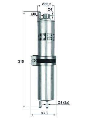 Degvielas filtrs KNECHT KLH 12 1