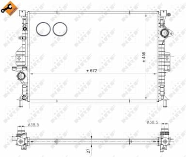 Radiators, Motora dzesēšanas sistēma NRF 53811 4