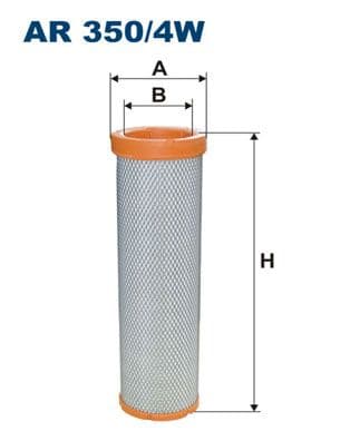 Sekundārā gaisa filtrs FILTRON AR 350/4W 1