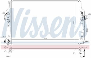 Radiators, Motora dzesēšanas sistēma NISSENS 646865 6