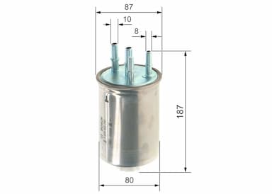 Degvielas filtrs BOSCH F 026 402 740 5