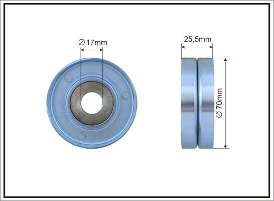 Spriegotājrullītis, Ķīļrievu siksna CAFFARO 255-00 1