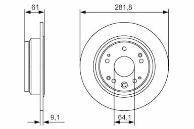 Bremžu diski BOSCH 0 986 479 A91 5