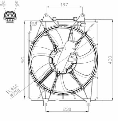 Ventilators, Motora dzesēšanas sistēma NRF 47934 1