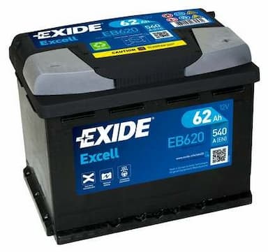 Startera akumulatoru baterija EXIDE EB620 1