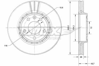 Bremžu diski TOMEX Brakes TX 70-27 1