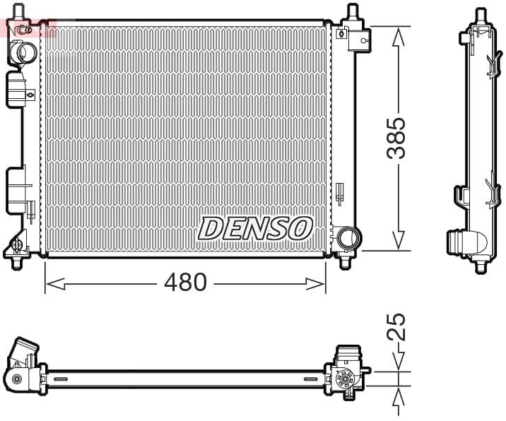 Radiators, Motora dzesēšanas sistēma DENSO DRM41035 1