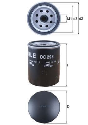 Eļļas filtrs KNECHT OC 298 1