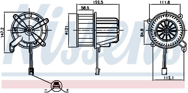 Salona ventilators NISSENS 87621 1