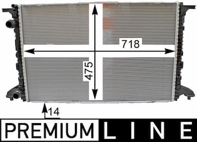 Radiators, Motora dzesēšanas sistēma MAHLE CR 2176 000P 1