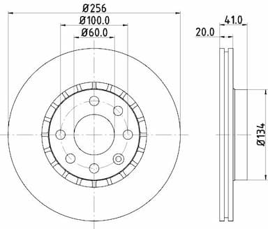 Bremžu diski HELLA 8DD 355 127-071 4