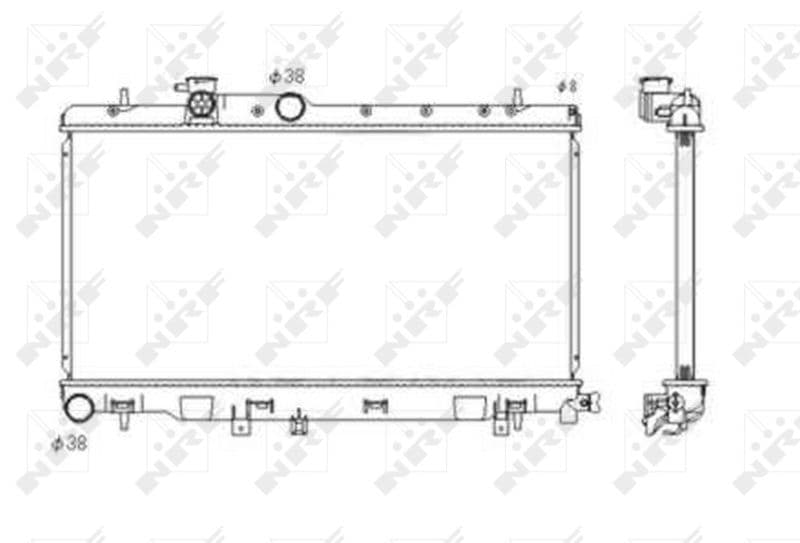 Radiators, Motora dzesēšanas sistēma NRF 53697 1