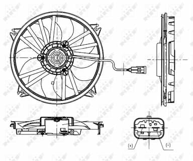 Ventilators, Motora dzesēšanas sistēma NRF 47665 5