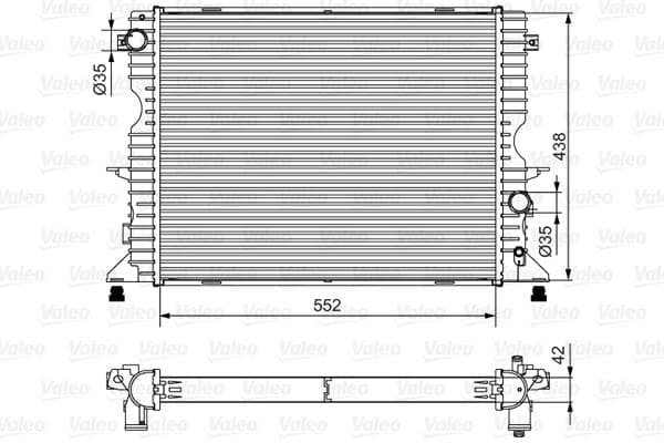 Radiators, Motora dzesēšanas sistēma VALEO 701545 1