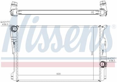 Radiators, Motora dzesēšanas sistēma NISSENS 60808 5