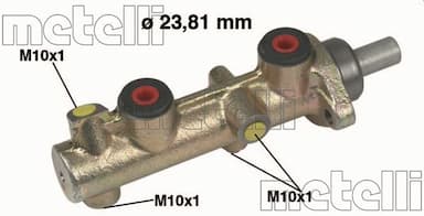 Galvenais bremžu cilindrs METELLI 05-0203 1