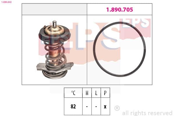 Termostats, Dzesēšanas šķidrums EPS 1.880.842 1