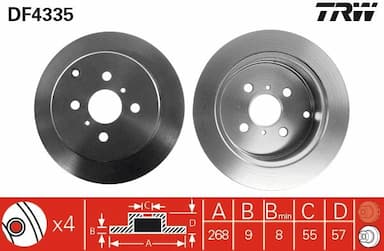 Bremžu diski TRW DF4335 1
