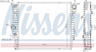 Radiators, Motora dzesēšanas sistēma NISSENS 66708 5