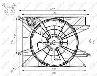 Ventilators, Motora dzesēšanas sistēma NRF 47561 5