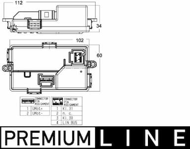 Regulators, Salona ventilators MAHLE ABR 68 000P 1