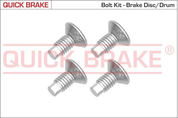 Skrūvju komplekts, Bremžu disks QUICK BRAKE 11663K 1