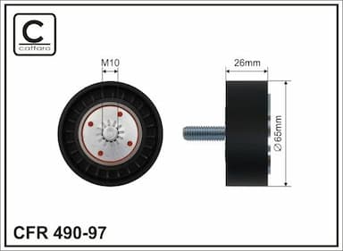 Parazīt-/Vadrullītis, Ķīļrievu siksna CAFFARO 490-97 1