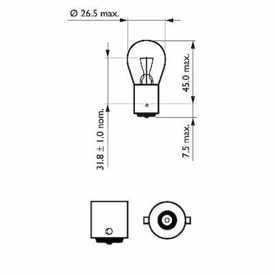 Kvēlspuldze PHILIPS 12498CP 3