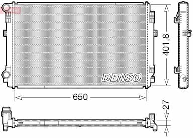 Radiators, Motora dzesēšanas sistēma DENSO DRM32048 1