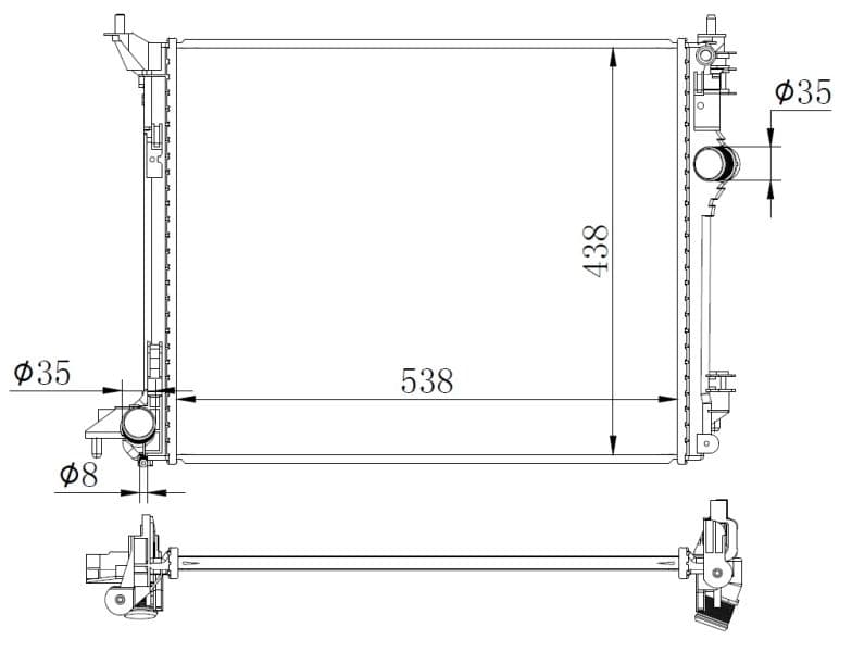 Radiators, Motora dzesēšanas sistēma NRF 59270 1