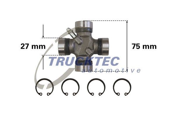 Šarnīrs, Garenvārpsta TRUCKTEC AUTOMOTIVE 02.34.041 1