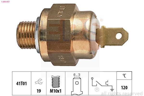 Termoslēdzis, Dzesēšanas škidruma brīdinājuma spuldze EPS 1.840.007 1