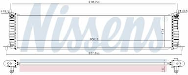 Radiators, Motora dzesēšanas sistēma NISSENS 606454 6