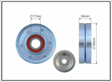 Spriegotājrullītis, Ķīļrievu siksna CAFFARO 500152 1