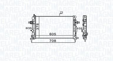 Radiators, Motora dzesēšanas sistēma MAGNETI MARELLI 350213159300 1