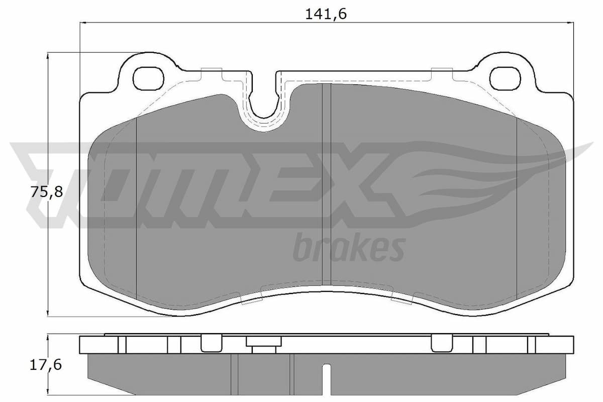 Bremžu uzliku kompl., Disku bremzes TOMEX Brakes TX 16-87 1