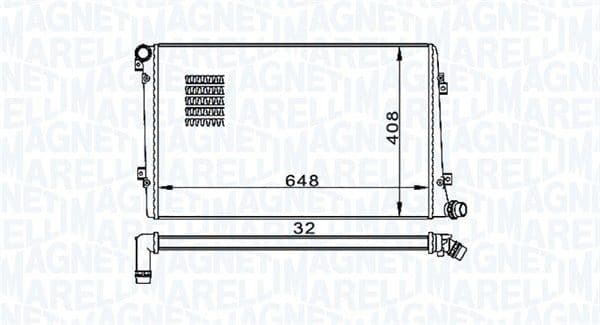 Radiators, Motora dzesēšanas sistēma MAGNETI MARELLI 350213157300 1