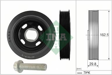 Siksnas skriemeļa komplekts, Kloķvārpsta Schaeffler INA 544 0179 20 1