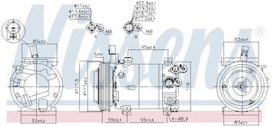 Kompresors, Gaisa kond. sistēma NISSENS 890682 6